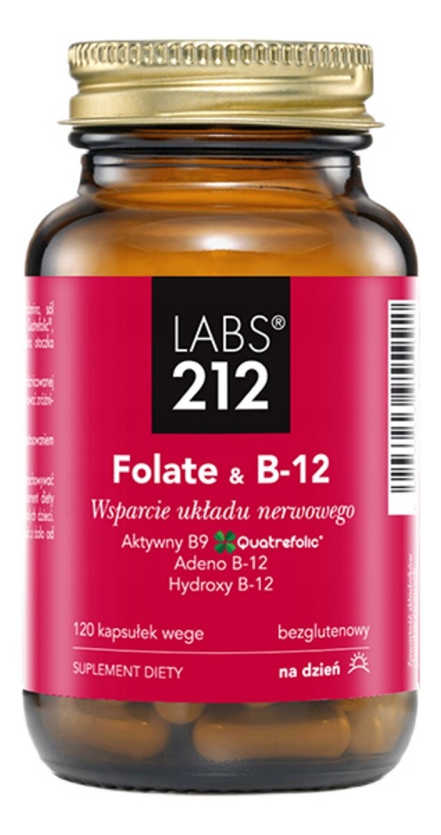 Folate & B-12 suplement diety 120 Kapsułek