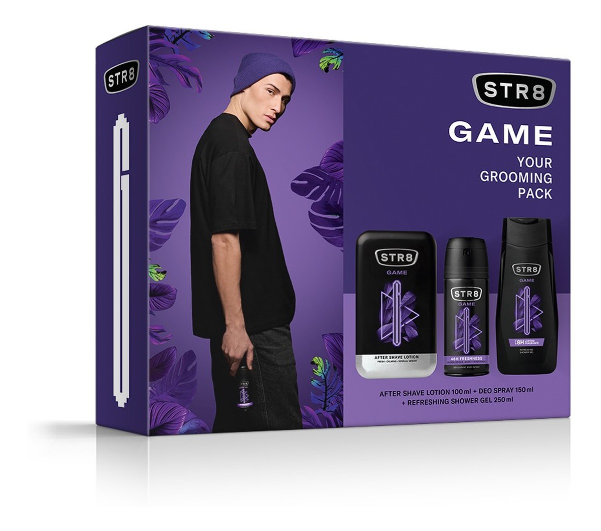 Zestaw prezentowy game (woda po goleniu 100ml+deo spray 150ml+żel pod prysznic 250ml)