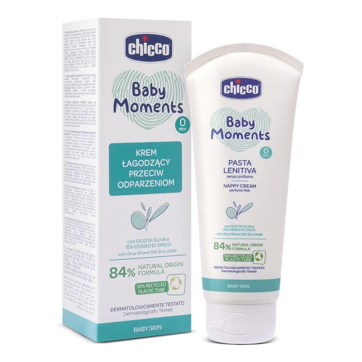 Chicco Baby Moments Krem łagodzący przeciw odparzeniom 0m+ 100ml