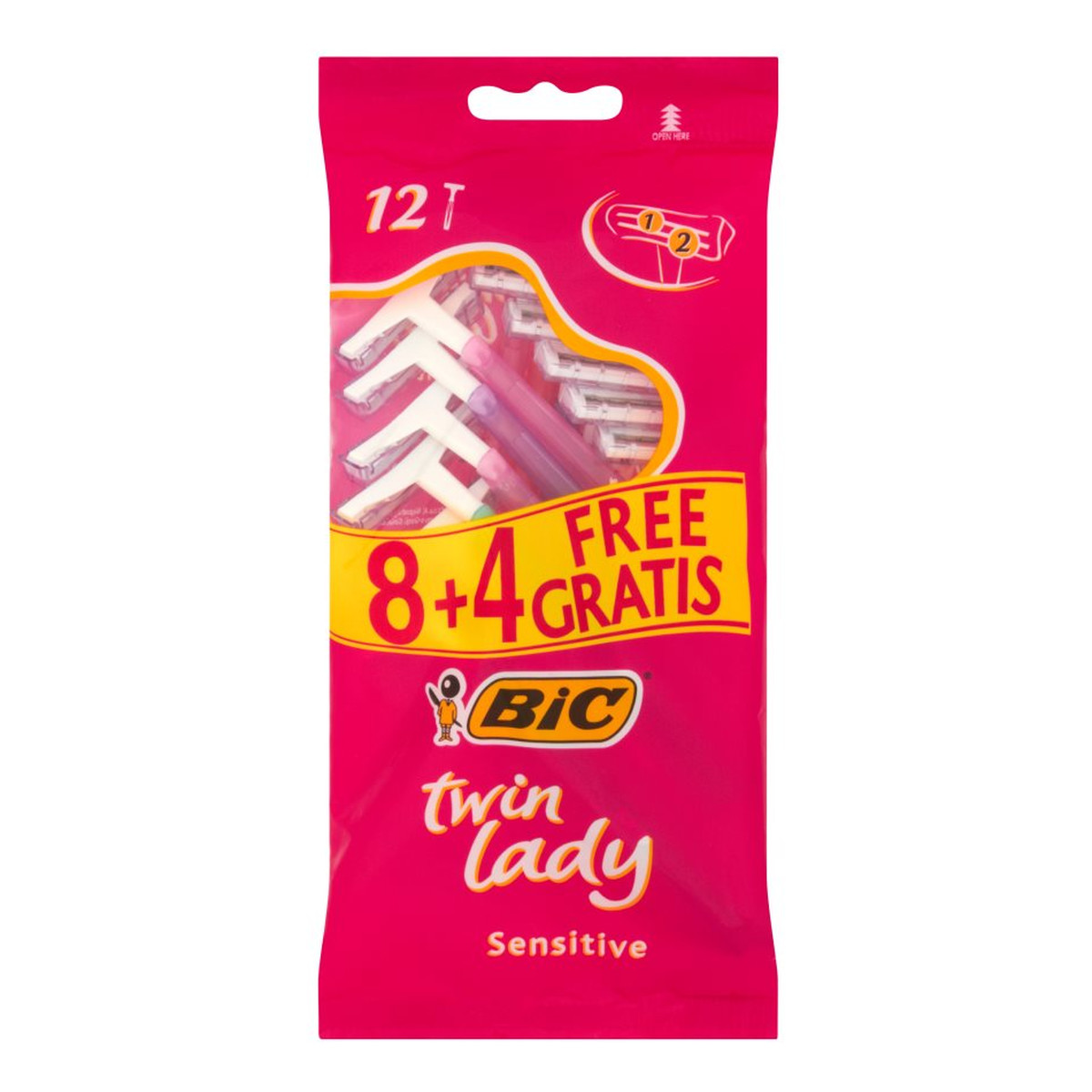 Bic Twin Lady Sensitive maszynki do golenia 12 szt.