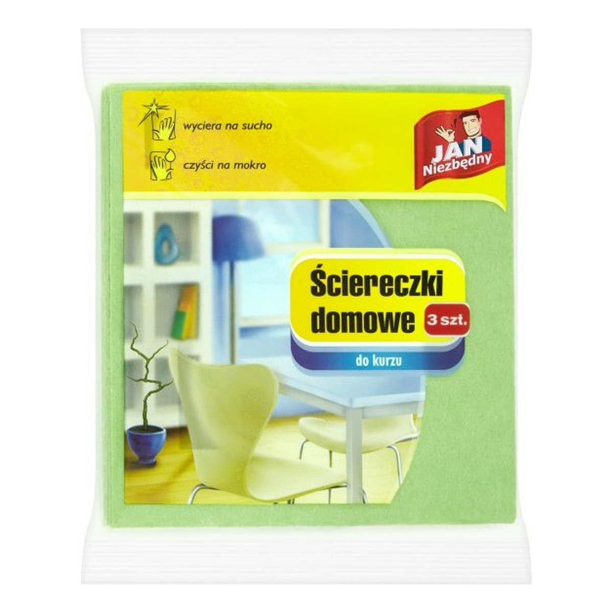 Jan Niezbędny Ściereczki domowe do kurzu 3sztuki