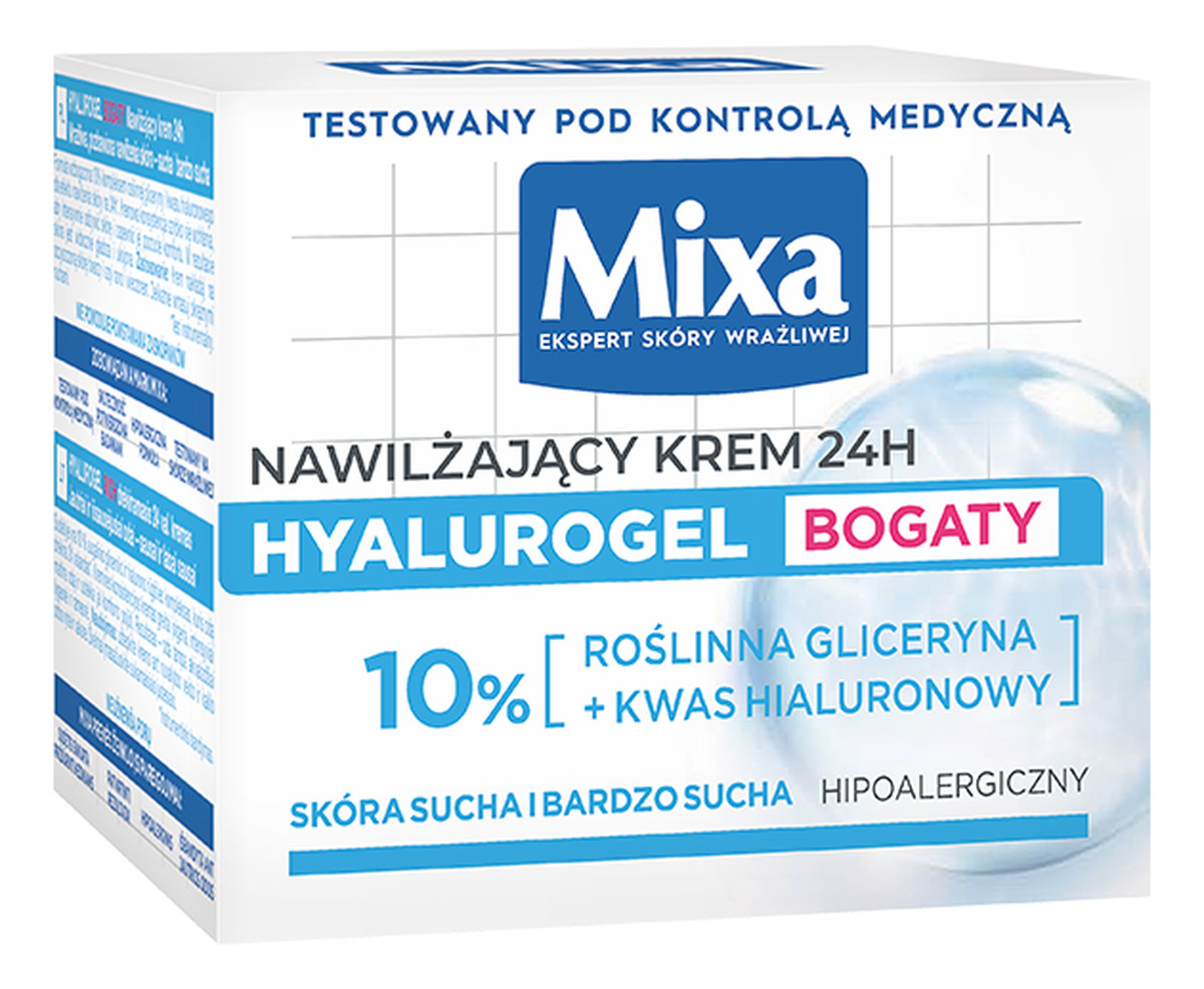 Bogaty krem intensywnie nawilżający skóra wrażliwa odwodniona