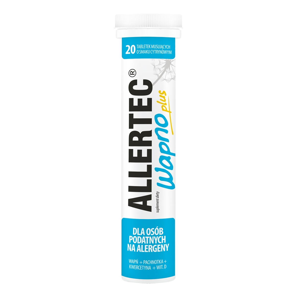 Allertec Wapno plus suplement diety 20 tabletek musujących