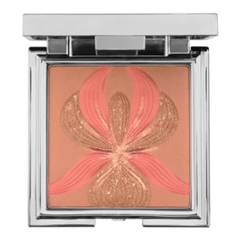 L'orchidee highlighter blush with white liliy rozświetlający róż do policzków corail