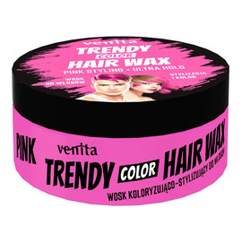 Trendy color hair wax koloryzujący wosk do stylizacji włosów pink