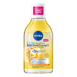 Płyn micelarny rozświetlający twarz-oczy-usta + 5% serum 400ml