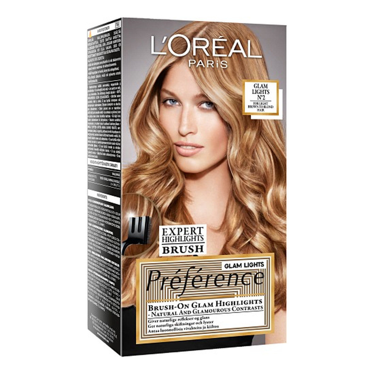 Loreal Paris Preference Glam Lights Farba Do Pasemek 02 Do Włosów W Odcieniach Od Jasnego 6022