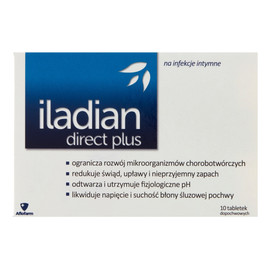 Direct plus tabletki dopochwowe łagodzące objawy infekcji intymnych 10 tabletek