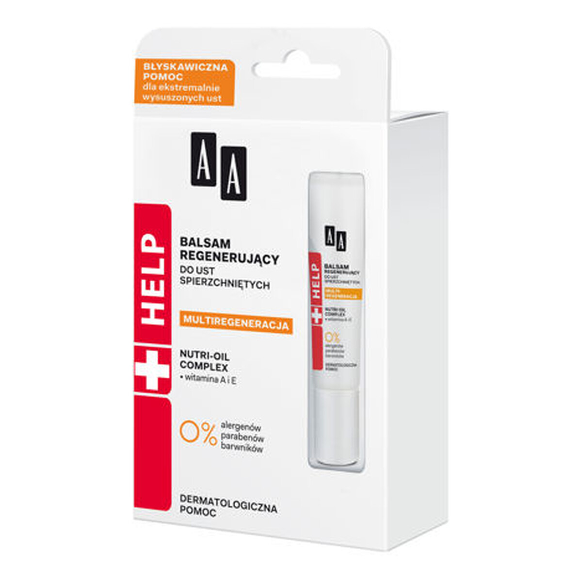 AA HELP Balsam regenerujący do ust spierzchniętych 10ml