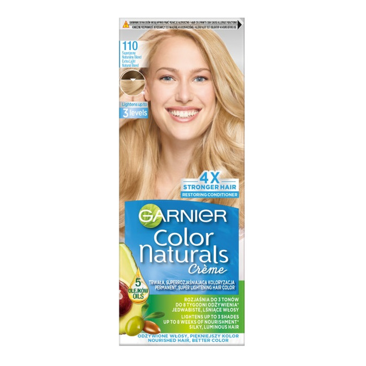 Garnier Color Naturals Krem koloryzujący do Włosów 110 superjasny naturalny blond