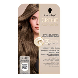 Creme supreme farba do włosów odcień 7-42 cool ash light blonde