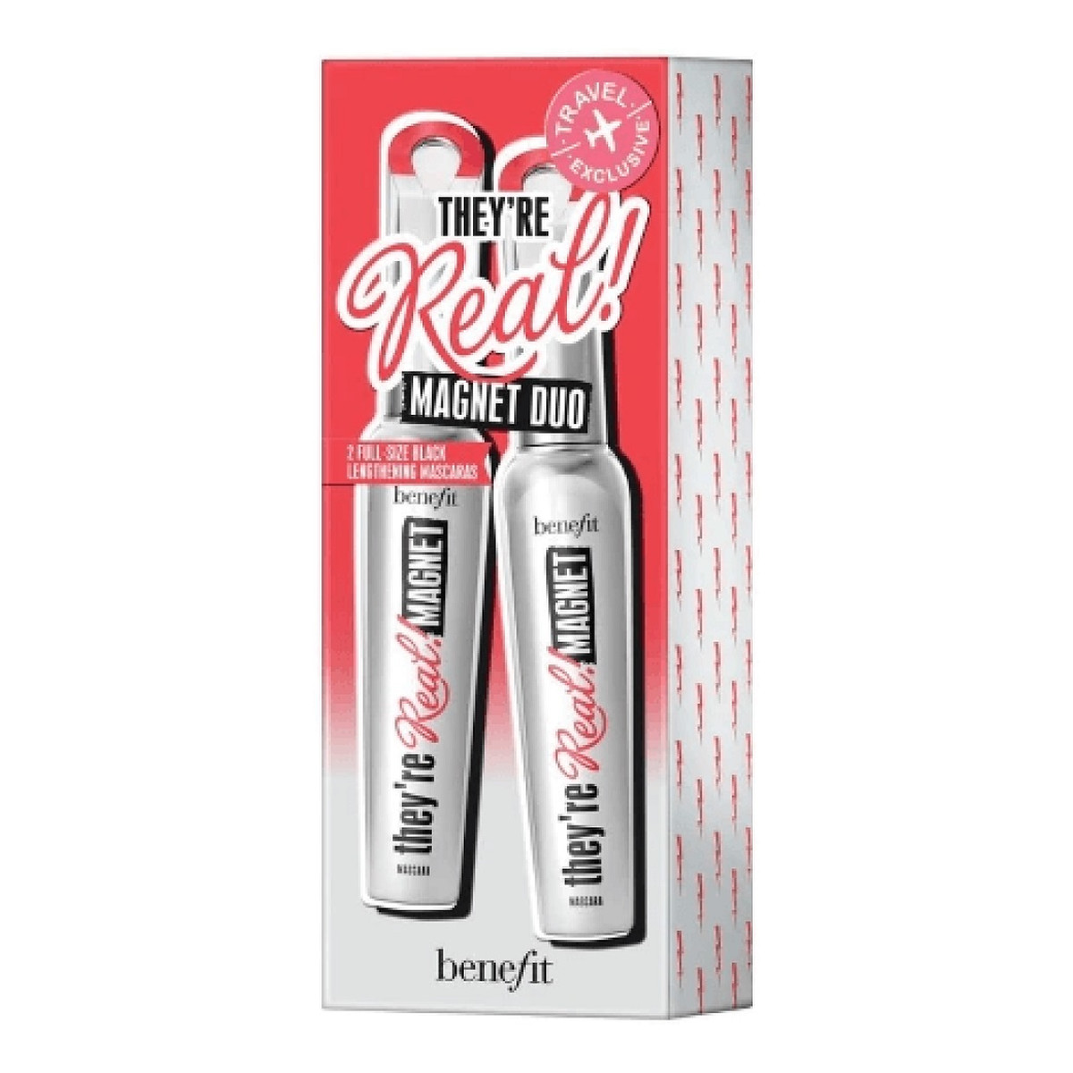 Benefit They're Real! Magnet Mascara Duo Zestaw ekstremalnie wydłużający tusz do rzęs black 2x9g