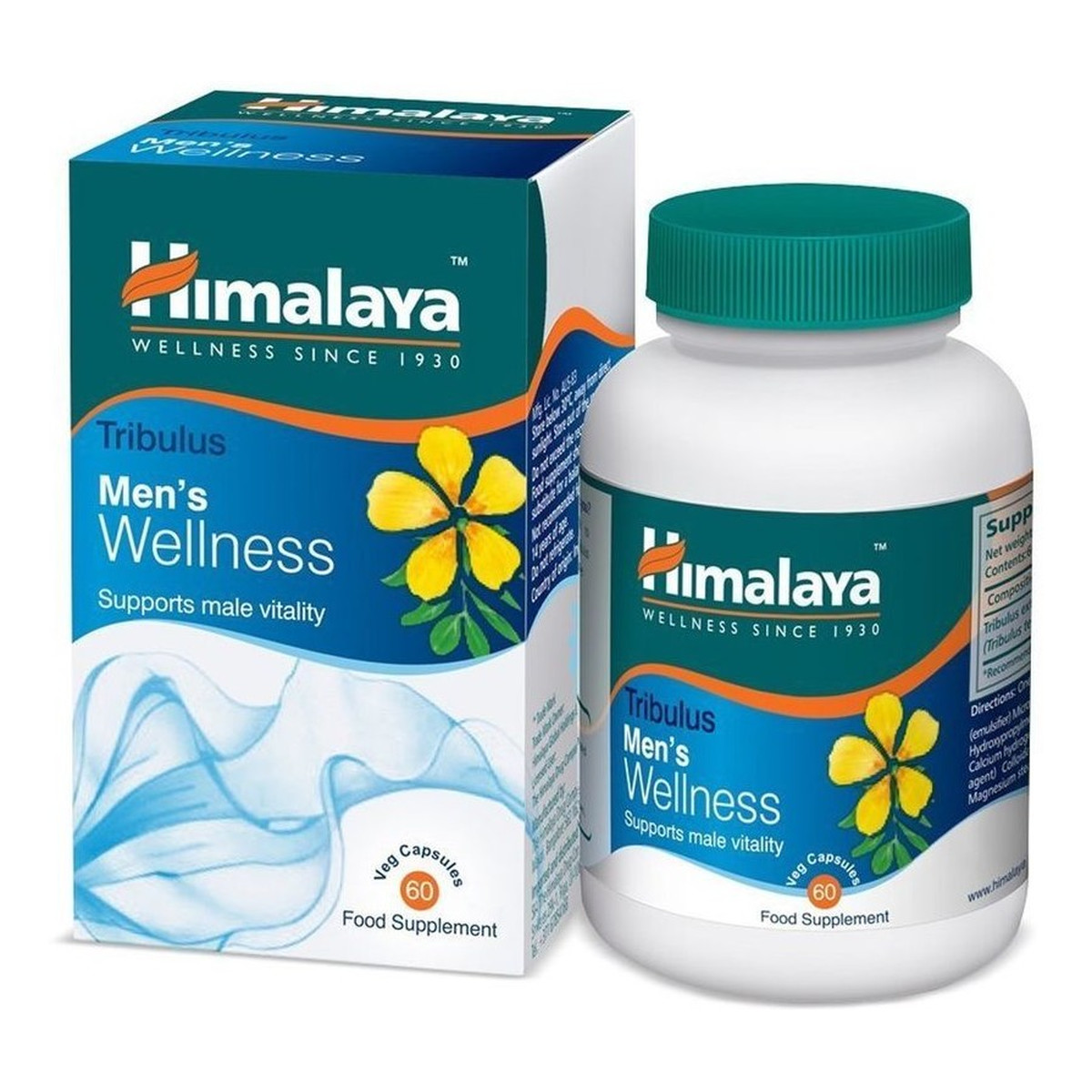 Himalaya Healthcare Men's Wellness Suplement diety wspierający męską witalność Tribulus 60 kapsułek