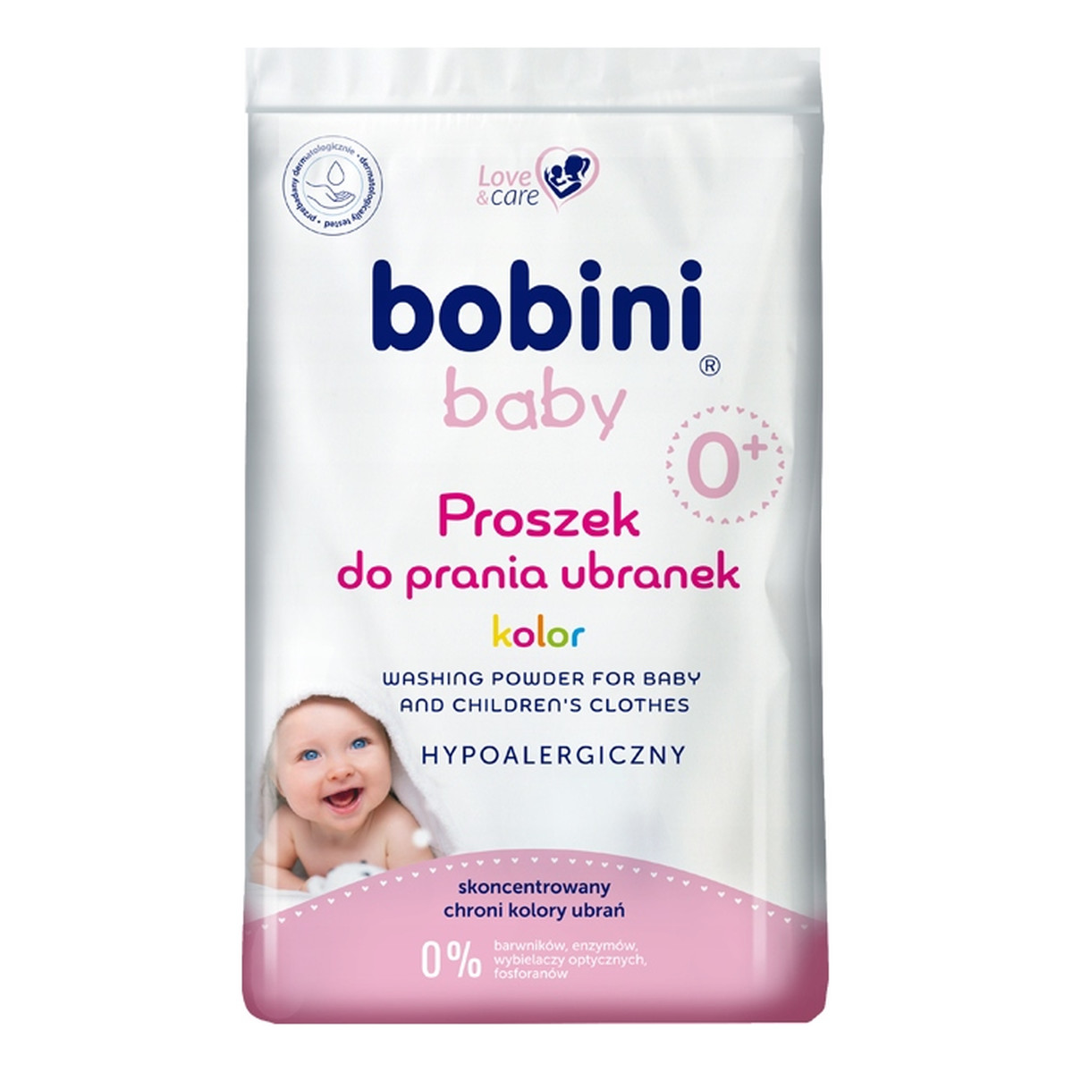 Bobini Baby hipoalergiczny proszek do prania ubranek kolor 1.2kg 1200g