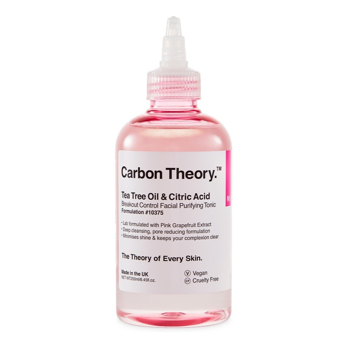 Carbon Theory Tea Tree Oil & Citric Acid Oczyszczający tonik do twarzy Facial Purifying 120ml