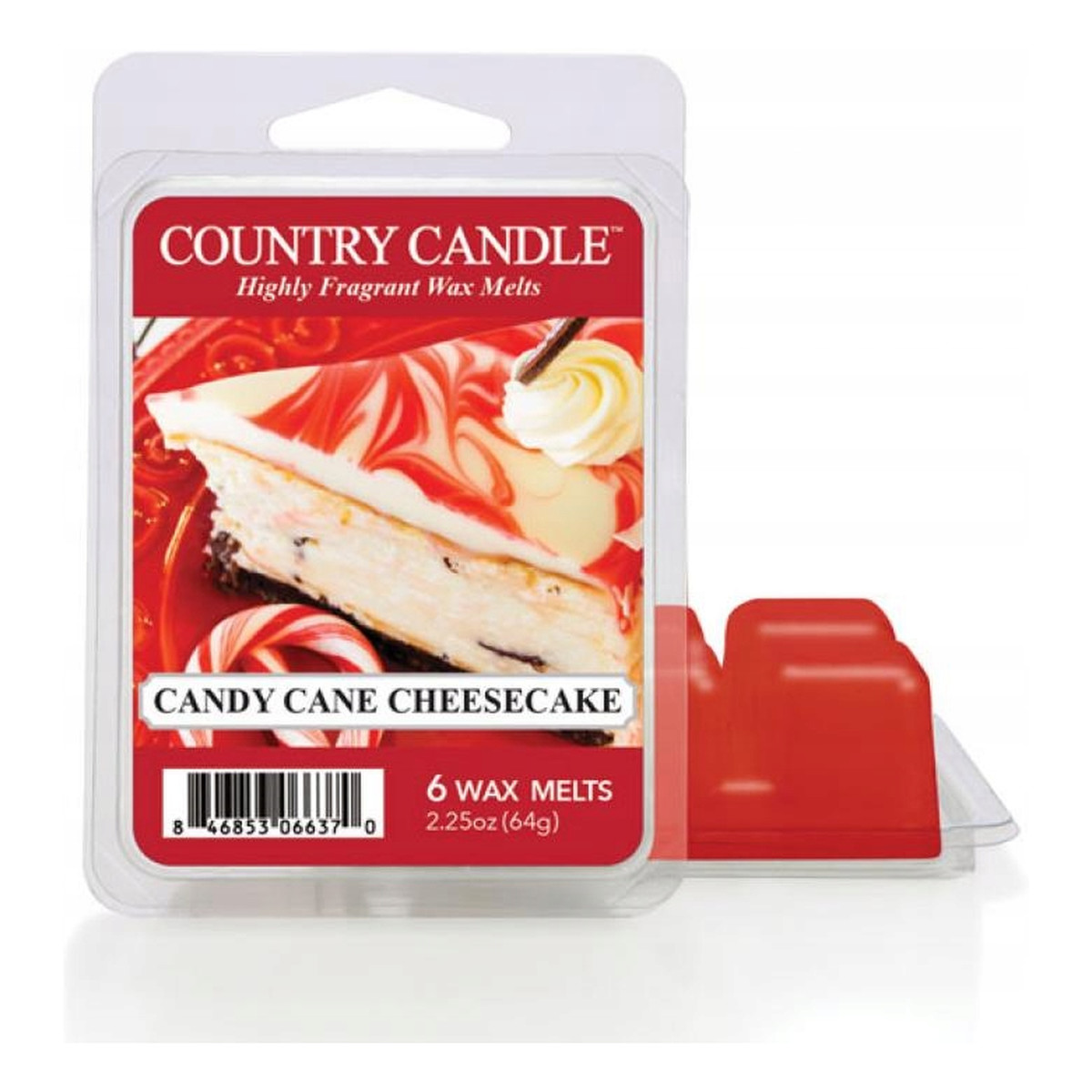 Country Candle Wax wosk zapachowy "potpourri" candy cane cheesecake 64g