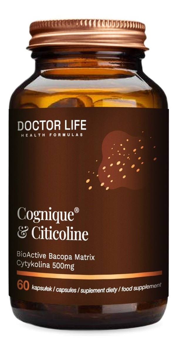 Cognique citicoline cytykolina 500mg suplement diety 60 kapsułek