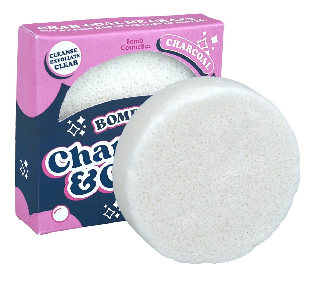 Char-cool clear facial sponge gąbka do twarzy z węglem drzewnym