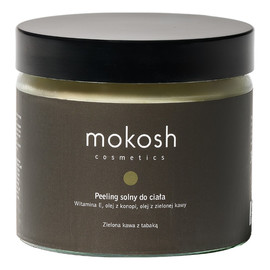 Peeling solny do ciała zielona kawa z tabaką