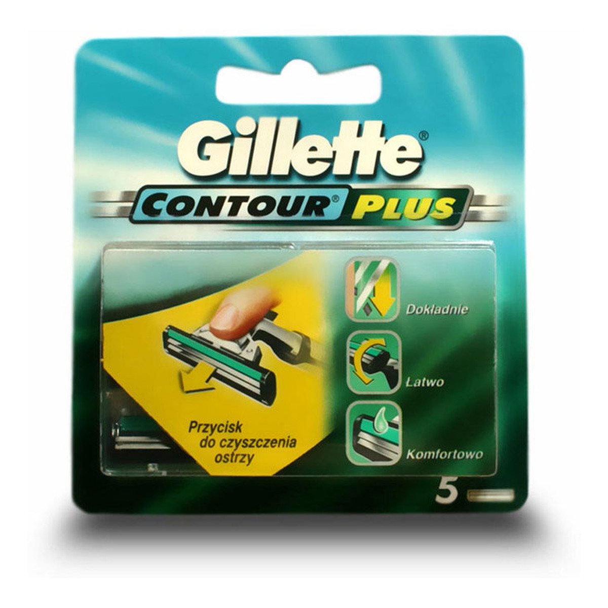 Gillette Contour Plus Wkłady Do Maszynki Wymienne Ostrza 5 szt.