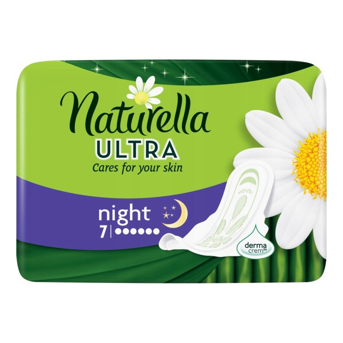 Naturella Ultra Podpaski Night Plus ze skrzydełkami 1 op.-7 sztuk