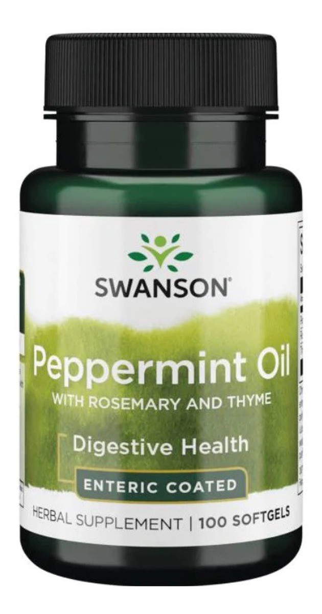 Peppermint Oil Combination suplement diety wspierający układ pokarmowy 100 kapsułek Żelowych