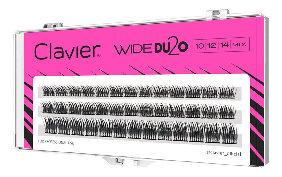 Kępki rzęs skręt C o objętości 36D 10-12-14mm