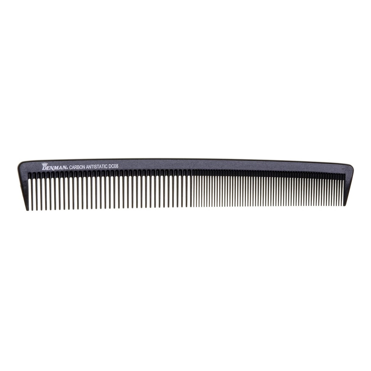 Denman Dc08 carbon barbering comb grzebień do strzyżenia włosów black