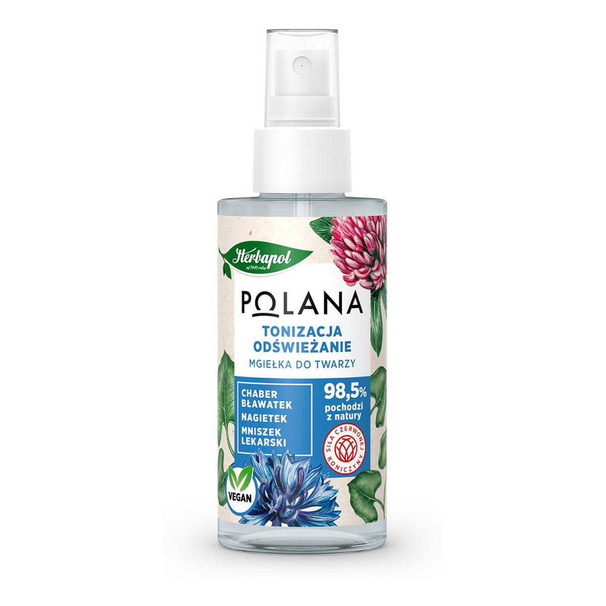 Herbapol Polana Tonizacja i Odświeżanie Mgiełka do twarzy 150ml