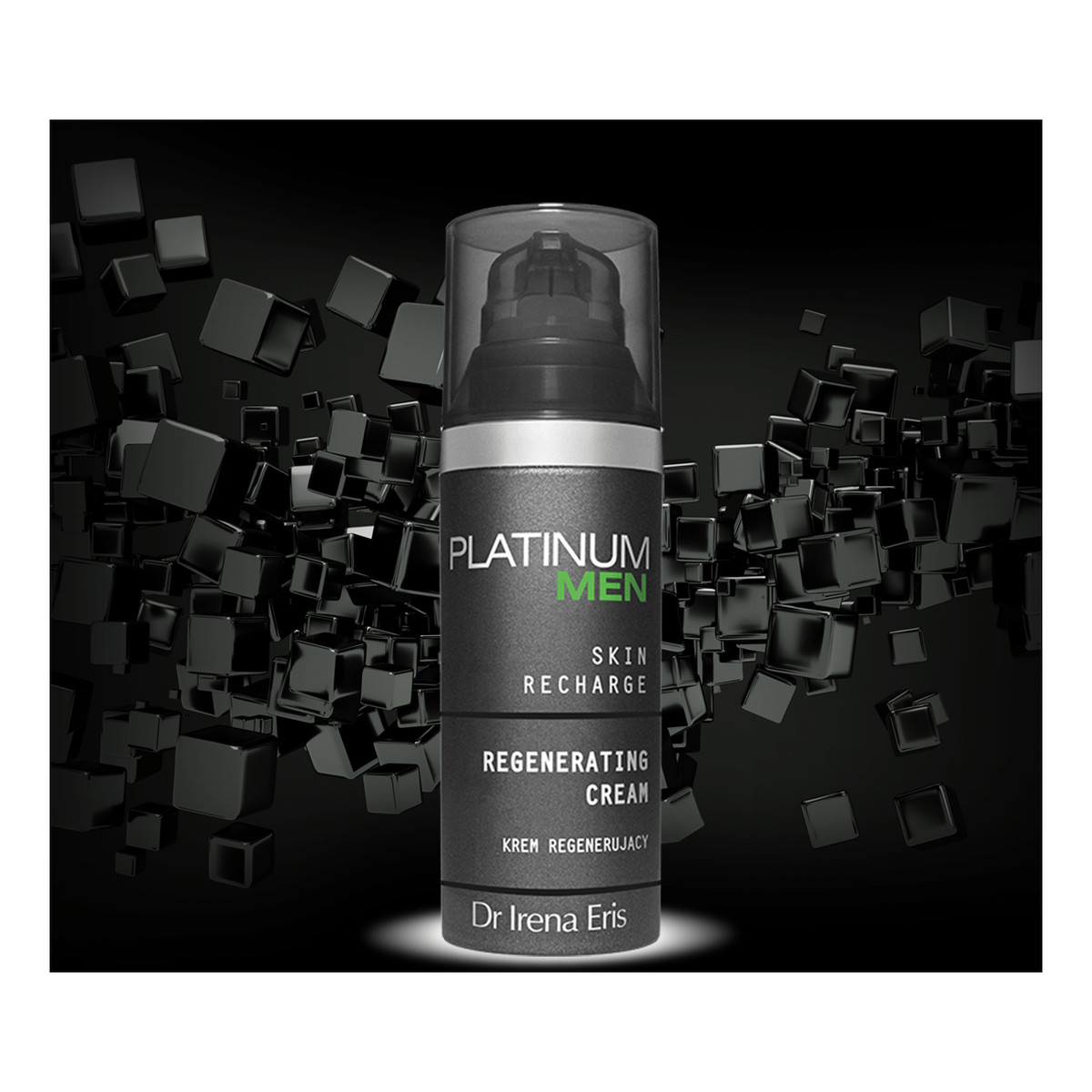 Dr Irena Eris Platinum Men Zestaw Oczyszczający Żel Do Ciała I Włosów 200 ml + Nawilżający Balsam Po Goleniu 50 ml + Krem Regenerujący Do Twarzy 50 ml