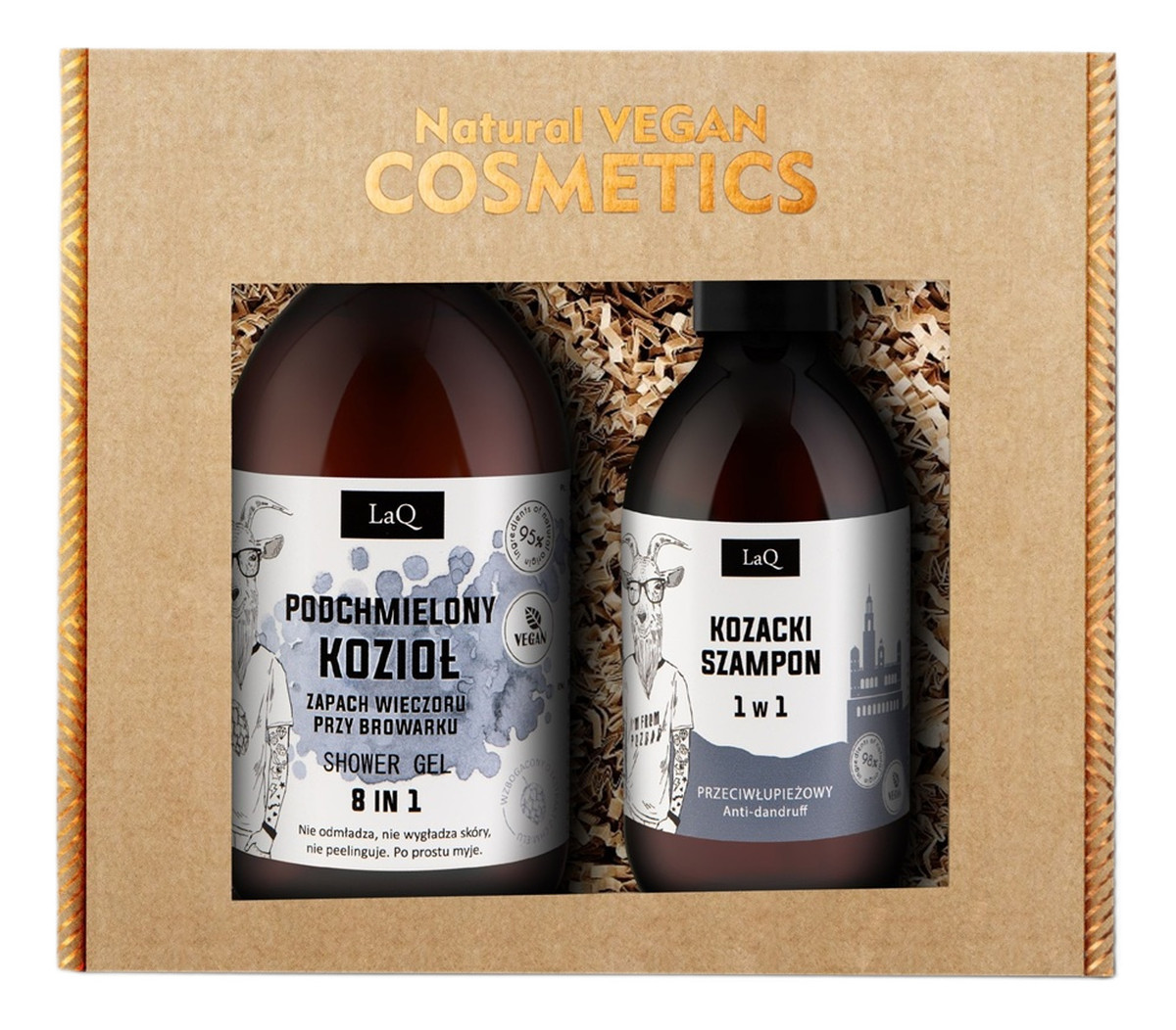 Zestaw żel pod prysznic 500ml + szampon przeciwłupieżowy 300ml