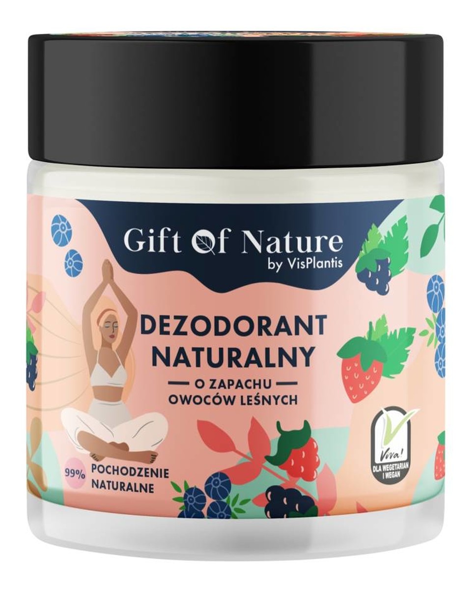 Dezodorant naturalny w kremie - zapach owoców leśnych