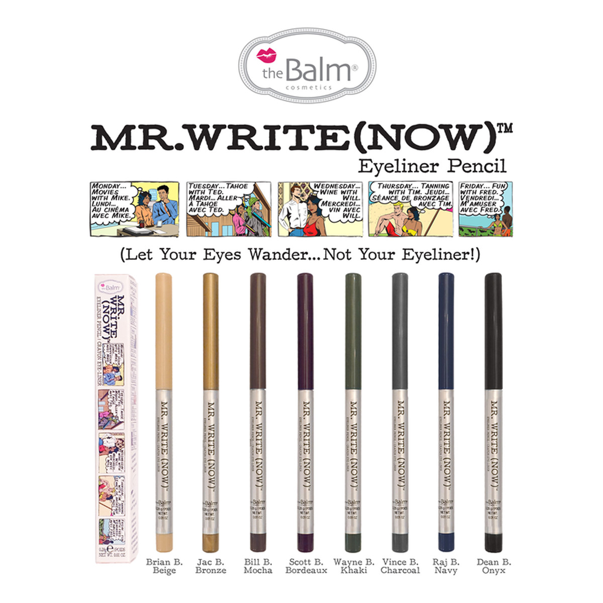 the Balm Mr. Write (now) Eyeliner W Kredce Onyx Black (01)