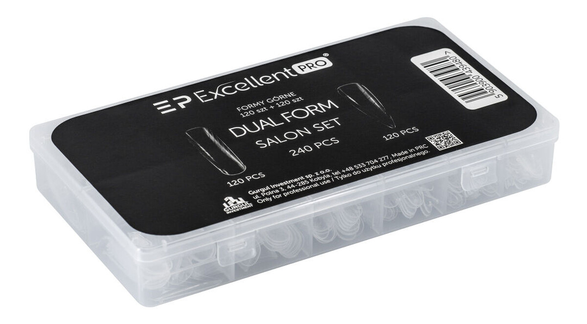 Dual form salon set formy górne w dwóch kształtach 240szt