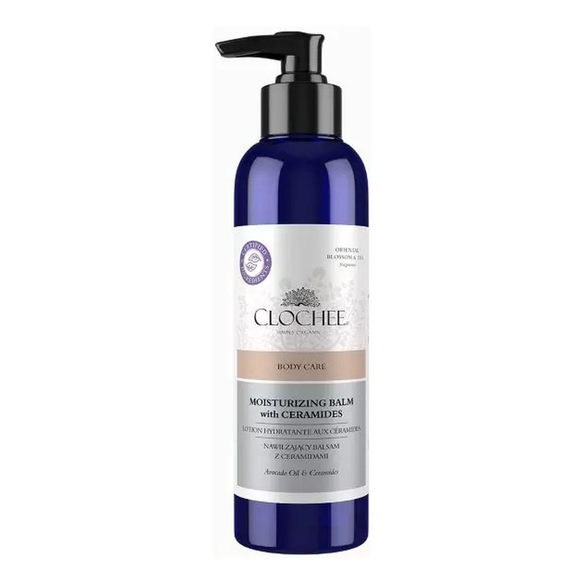 Clochee Simply Organic nawilżający Balsam do ciała z ceramidami oriental blossom & tea 250ml
