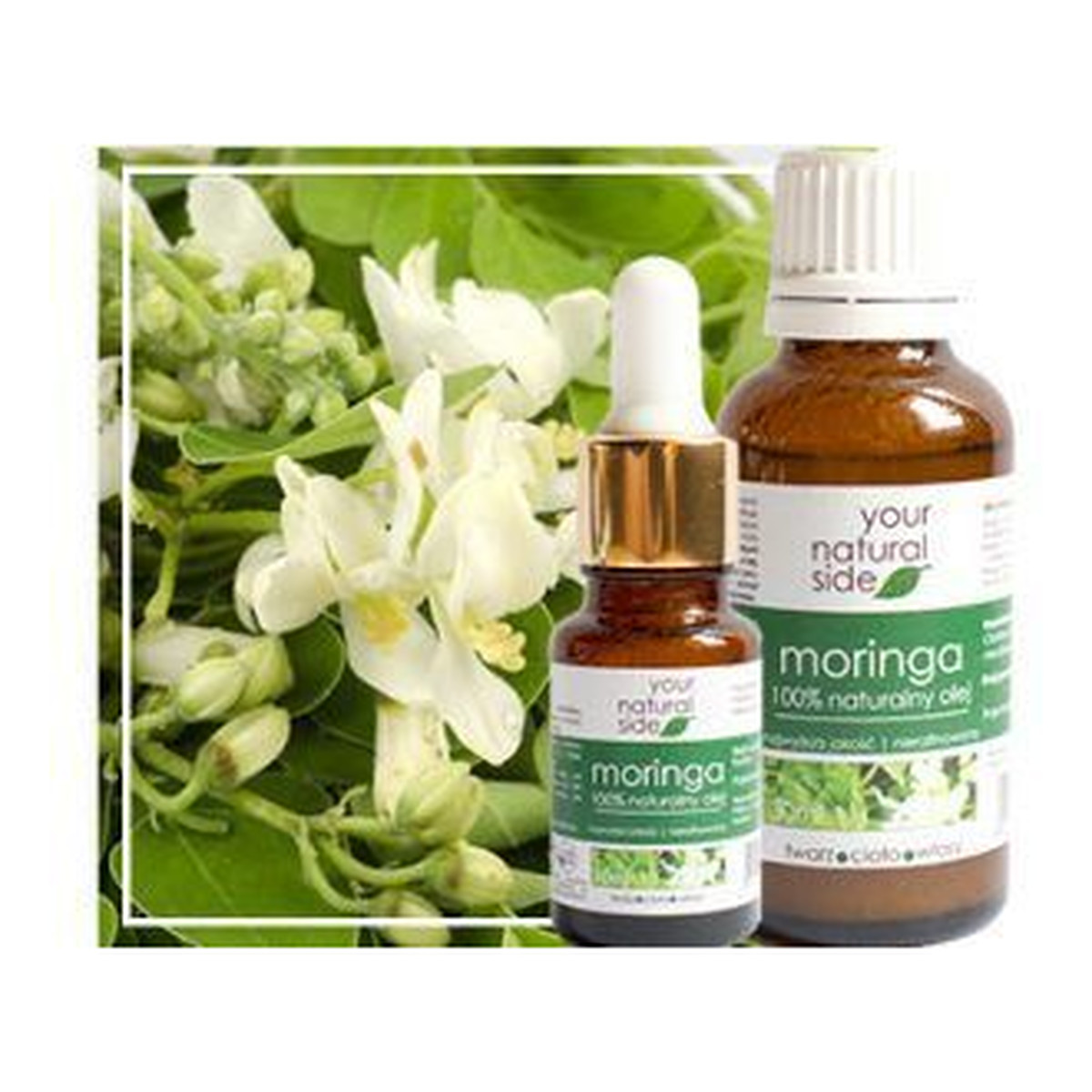Your Natural Side Naturalny 100% Olej Moringa nierafinowany 10ml
