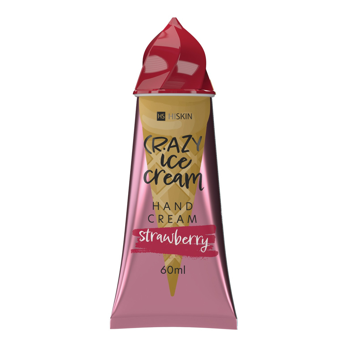 Hiskin Crazy ice cream Krem do rąk-strawberry 60ml