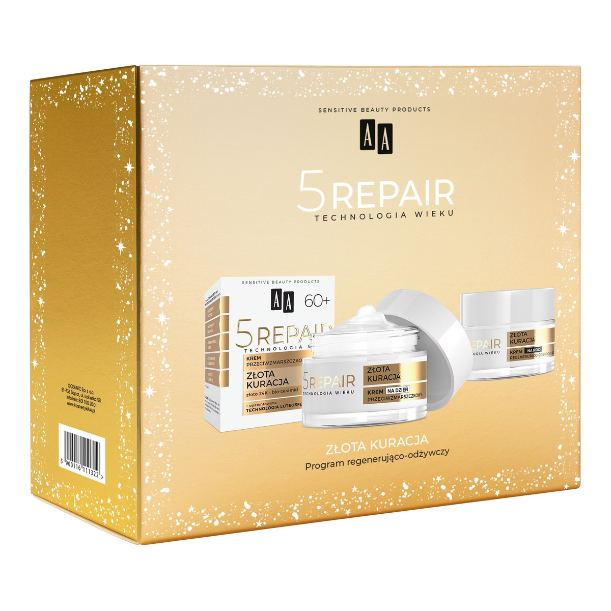 AA 5Repair Zestaw prezentowy do pielęgnacji twarzy 60+