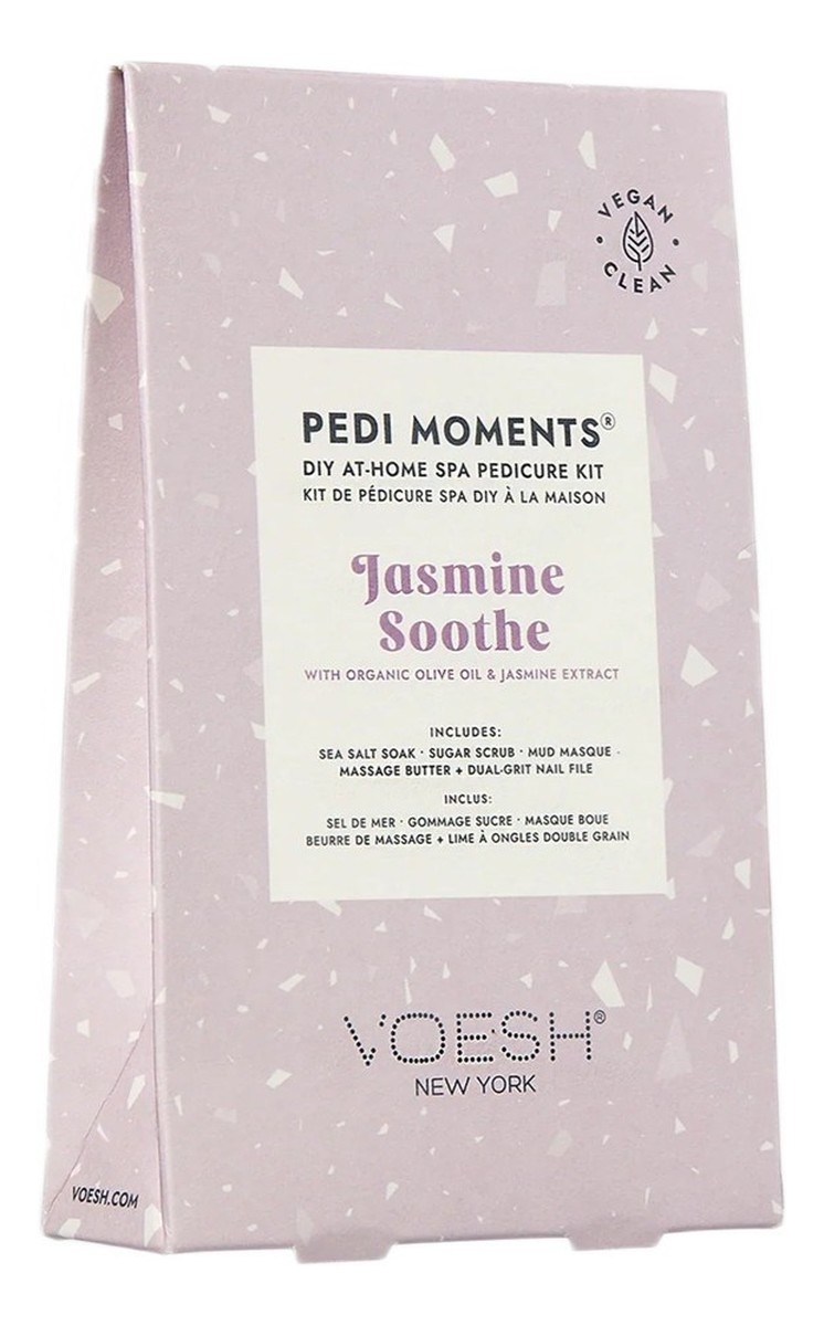 Zestaw do 4-etapowego pedicure jasmine soothe