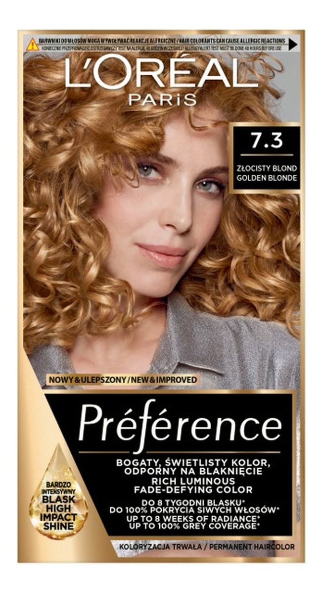 Preference farba do włosów 7.3 golden blonde