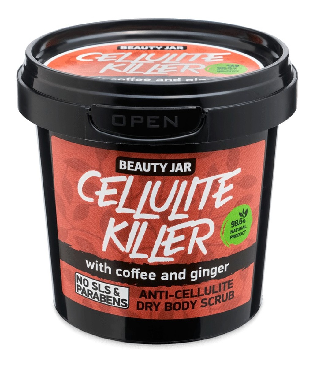 Cellulite killer antycellulitowy suchy peeling do ciała z kawą i imbirem