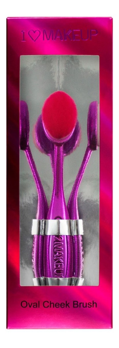 Oval Cheek Brush pędzel kosmetyczny różowy