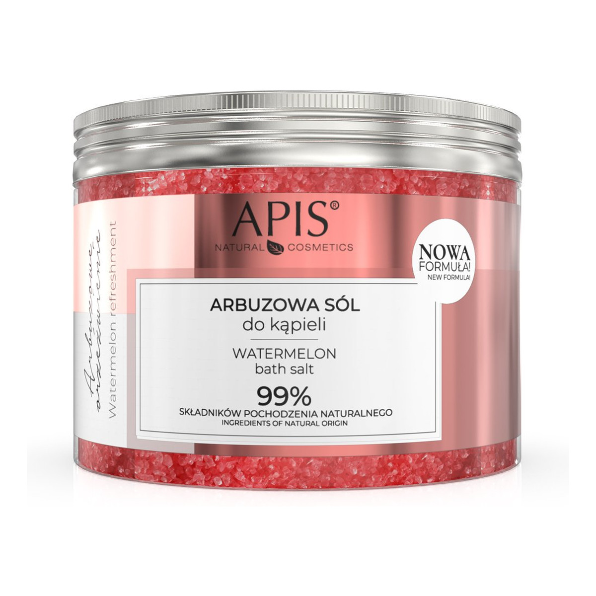 Apis Arbuzowe Orzeźwienie aromatyczna sól do kąpieli z ekstraktem z arbuza i melona 650g