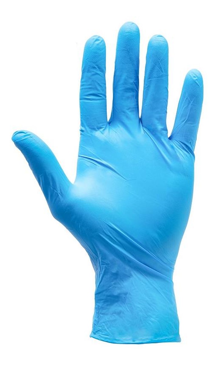 Rękawice diagnostyczne nitrylowe bezpudrowe niesterylne niebieskie L 100szt.