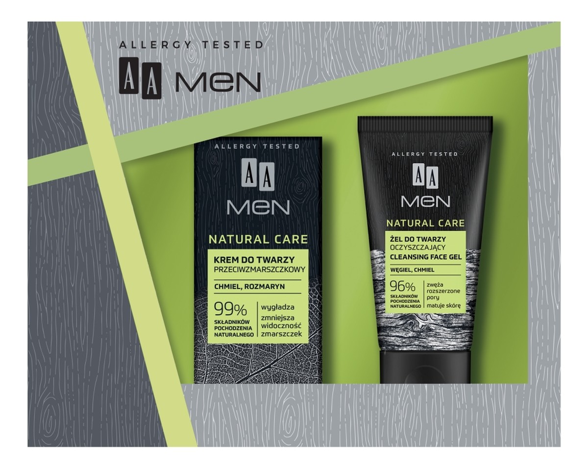 Zestaw nawilżający krem do twarzy 50ml + żel do mycia twarzy 150ml
