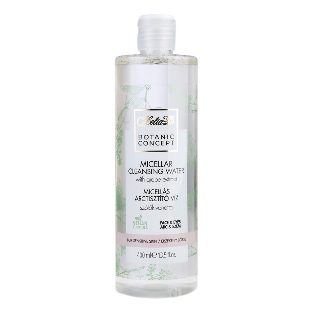 Helia-D Botanic concept micellar cleansing water oczyszczający płyn micelarny z ekstraktem z winogron 400ml