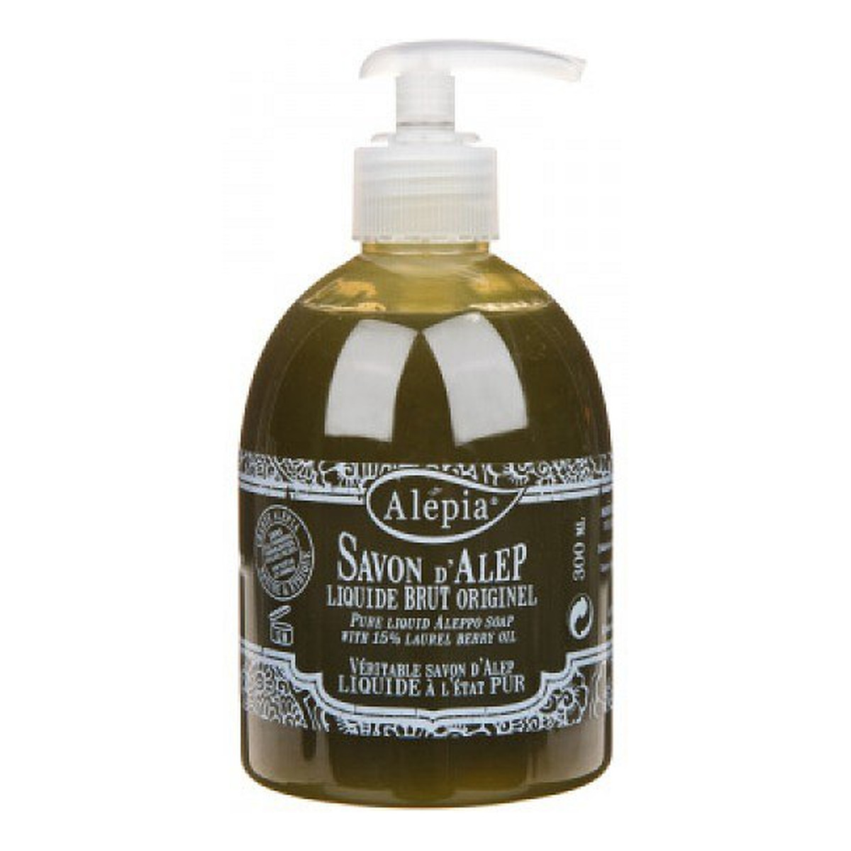 Alepia Mydło Alepp W Płynie 15% Oleju Laurowego 300ml