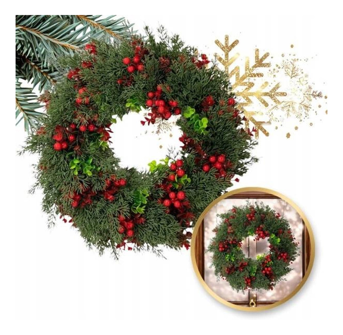 Girlanda świąteczna ozdoba na drzwi