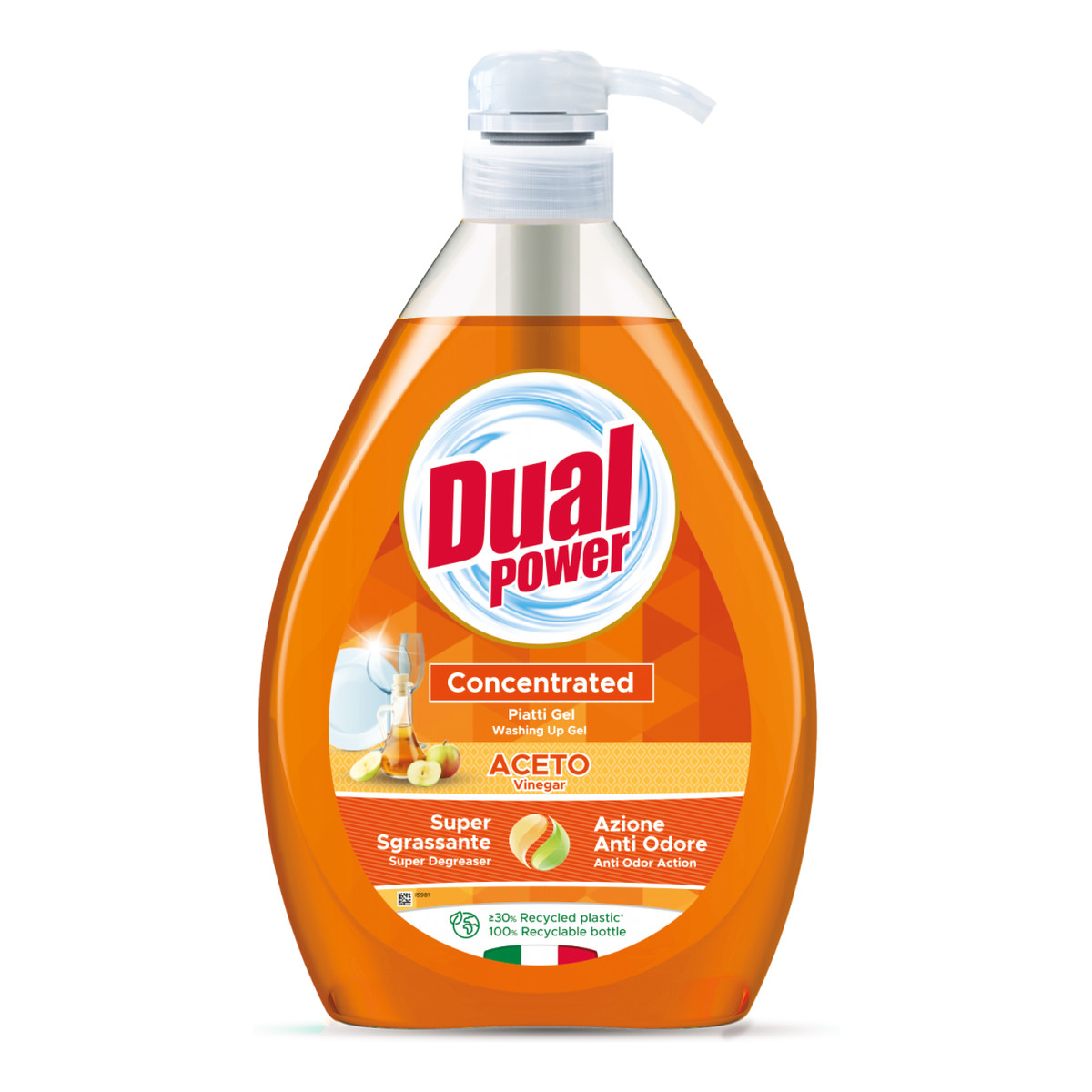 Dual Power Płyn do mycia naczyń Aceto - Ocet 1000ml