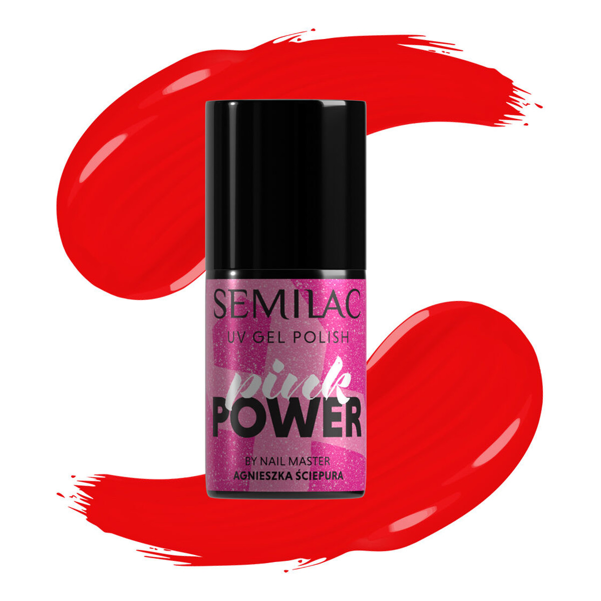 Semilac Pink power lakier hybrydowy do paznokci 7ml